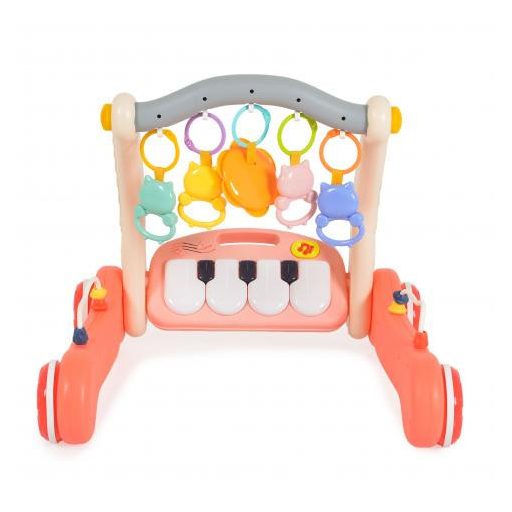 Moni music walker 2in1 járássegítő+játszószőnyeg pink