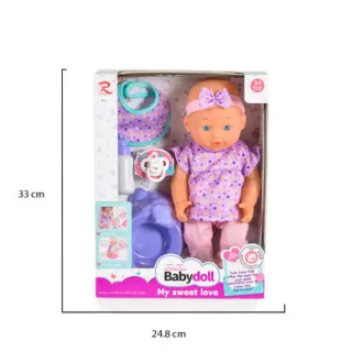 MONI Baba 31 cmes újszülött bilivel és cumival
