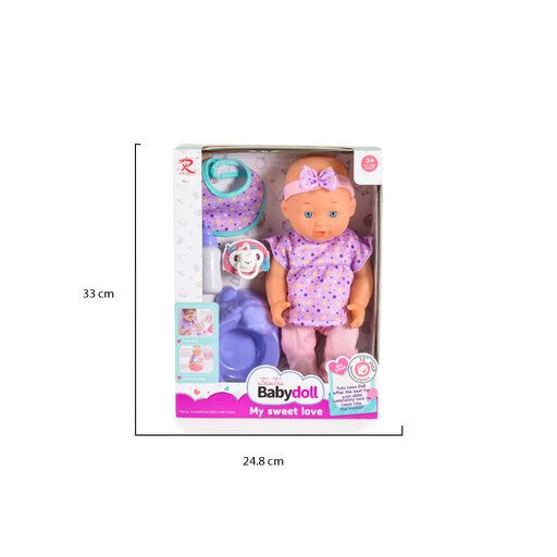 MONI Baba 31 cmes újszülött bilivel és cumival