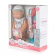 Tutu love baba 31 cmes baba doktor szett, hanggal szürke