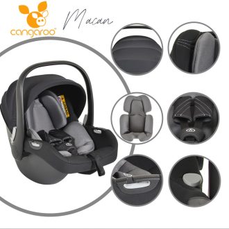 Cangaroo macan/hydra autós hordozó i-size szürke