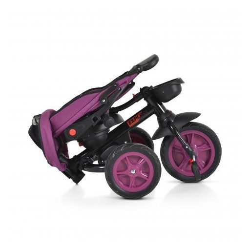 BYOX Explore tricikli összecsukható kormány lila