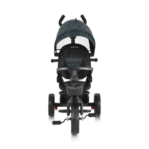 BYOX Space tricikli szülőkaros, 360 fokban forgatható kék