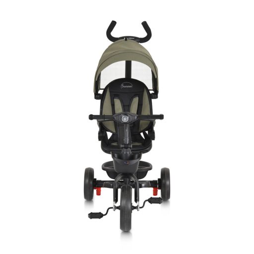 BYOX Summer tricikli szülőkaros, zenél, játék tartókkal zöld