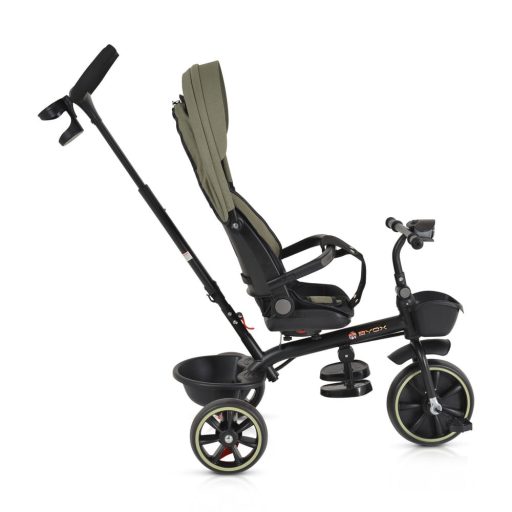 BYOX Summer tricikli szülőkaros, zenél, játék tartókkal zöld