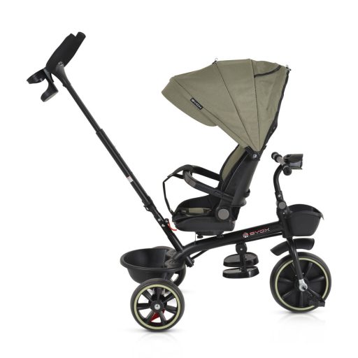 BYOX Summer tricikli szülőkaros, zenél, játék tartókkal zöld