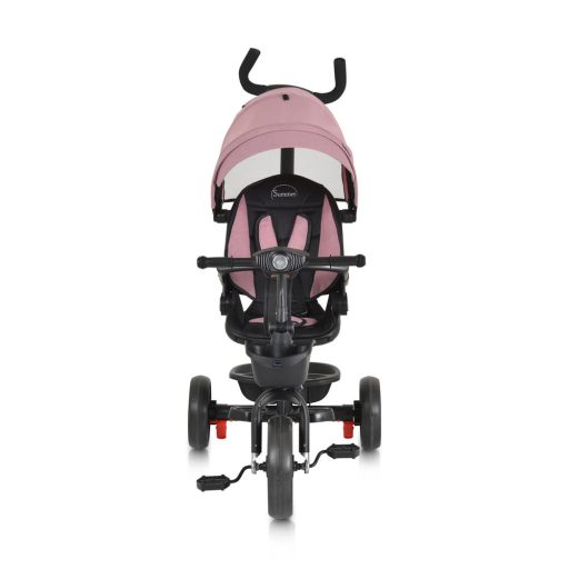 BYOX Summer tricikli szülőkaros, zenél, játék tartókkal pink