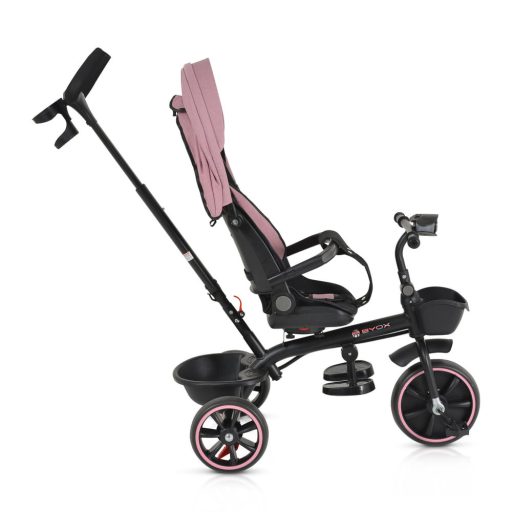 BYOX Summer tricikli szülőkaros, zenél, játék tartókkal pink