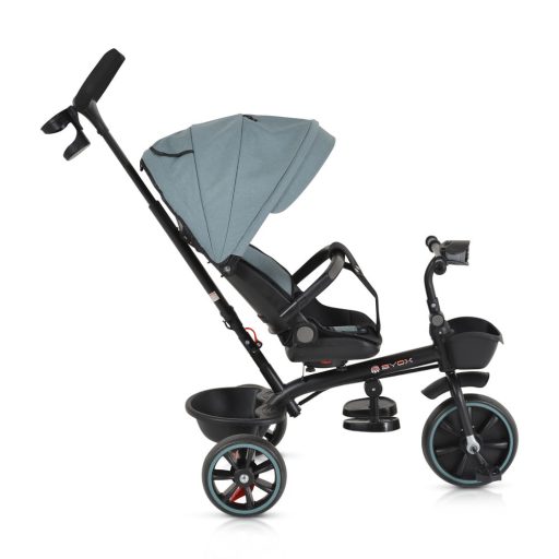 BYOX Summer tricikli szülőkaros, zenél, játék tartókkal kék