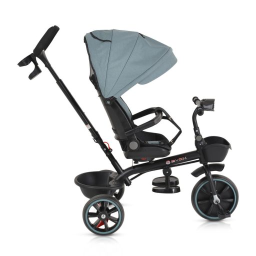 BYOX Summer tricikli szülőkaros, zenél, játék tartókkal kék