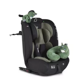   MONI Isafe autósülés isize és isofix ülésemelővé alakítható 76-150cm zöld