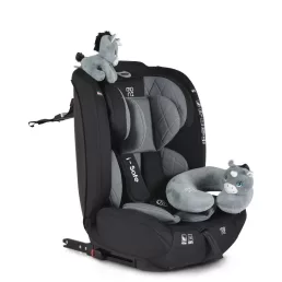   MONI Isafe autósülés isize és isofix ülésemelővé alakítható 76-150cm szürke