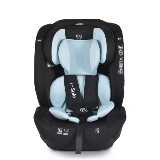 MONI Isafe autósülés isize és isofix ülésemelővé alakítható 76-150cm kék