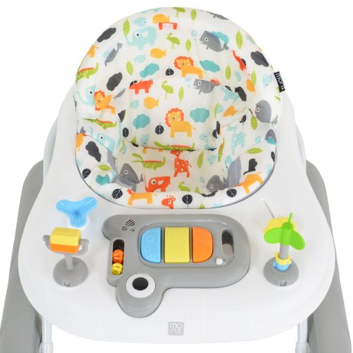 MONI Zizzy bébikomp zenélős, 3 szint emelhető szürke