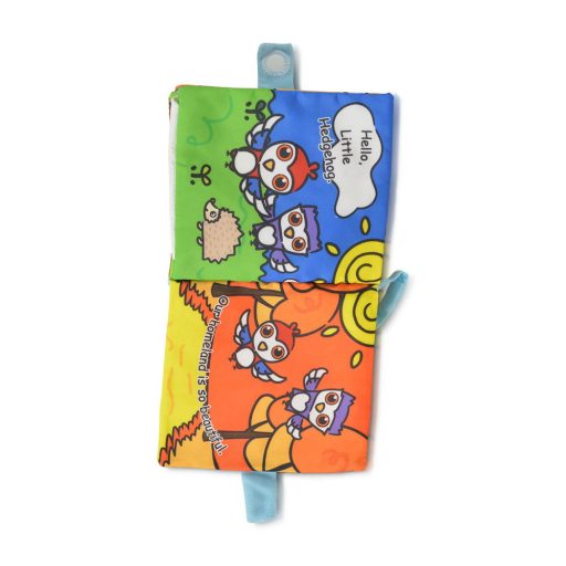 MONI Bébijáték kiskönyv montessori fakopáncs narancs