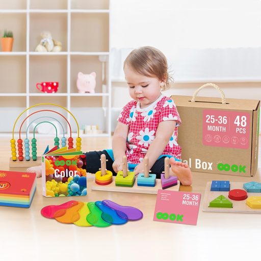 Tooky toy montessori oktató box tk754