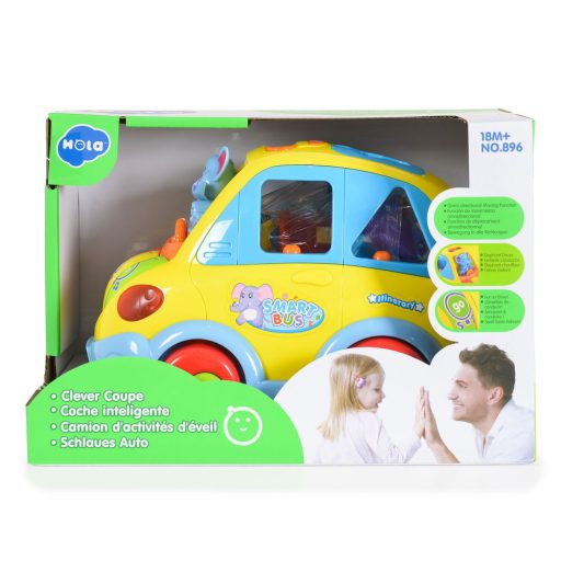 Hola formabedobó busz sárga