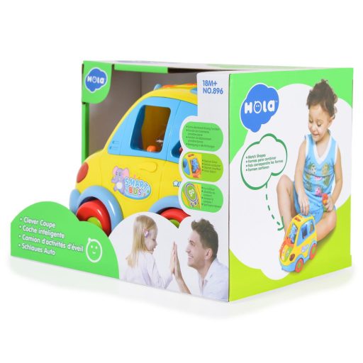 Hola formabedobó busz sárga