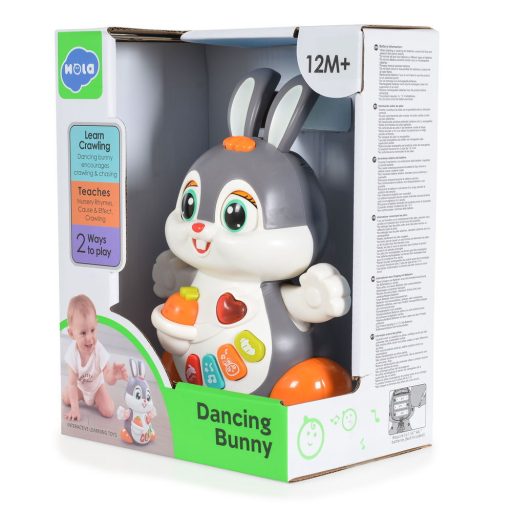 Hola táncoló nyuszi activity játék gombokkal, műanyag