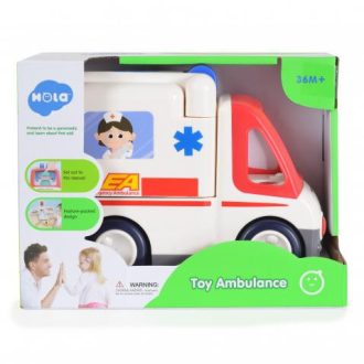 Hola mentőautó figurával, orvosi szettel