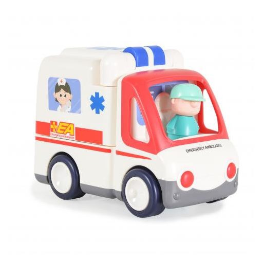 Hola mentőautó figurával, orvosi szettel