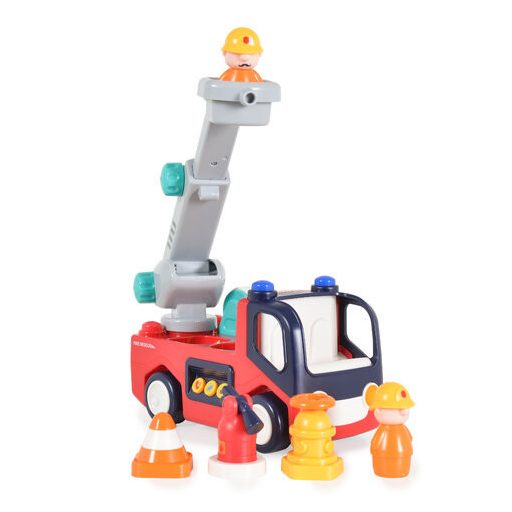 Hola tűzoltó autó hangokkal, fényekkel piros