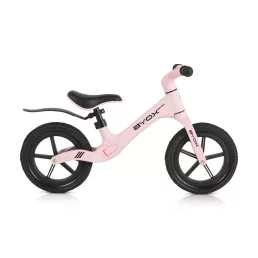   BYOX Next step 12es futóbicikli, sárvédővel, fújható gumi, lábtartó, 50kgig pink