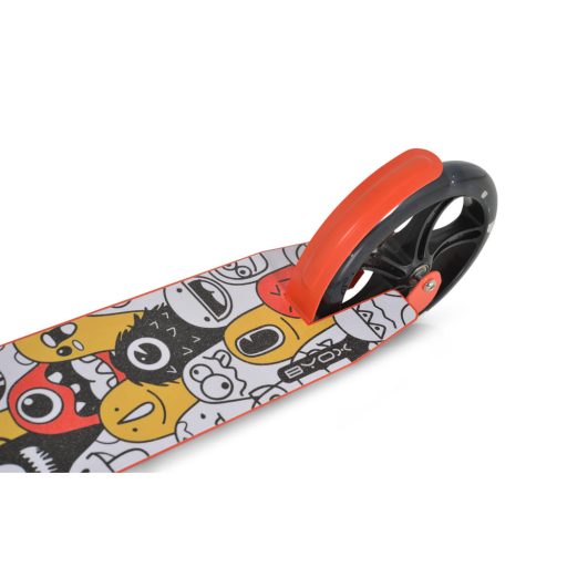 BYOX Monster roller 2 nagy kerekű, acélváz, 100 kg, 84-97cm-ig állítható piros