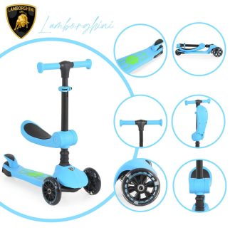 BYOX Lamborghini 2in1 ráülős roller kék