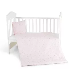   MONI Nook 3 részes bébi ágynemű huzat garnitúra pink csillag