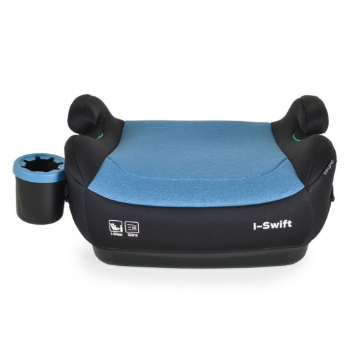 MONI I-swift ülésemelő pohártartóval 125-150cm i-size és isofix kék