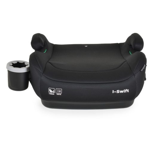 MONI I-swift ülésemelő pohártartóval 125-150cm i-size és isofix fekete