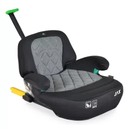   MONI Jax autós ülésmagasító háttámlával 125-150cm rögzítő hevederrel, isofix szürke