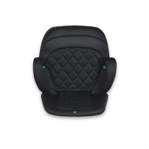 MONI Jax autós ülésmagasító háttámlával 125-150cm rögzítő hevederrel, isofix fekete