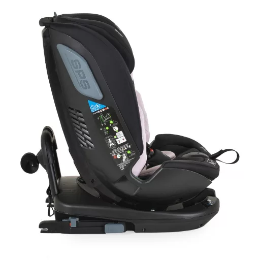 CANGAROO Gravity i-size autós ülés 40-150cm, sps, forgatható talp, pamut huzat pink