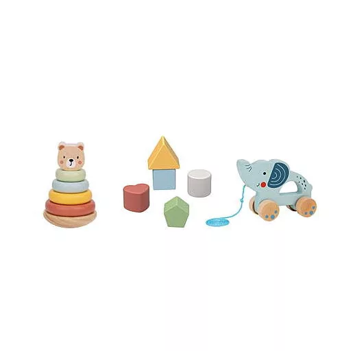 Tooky toy 3in1 készségfejlesztő doboz formabedobóval