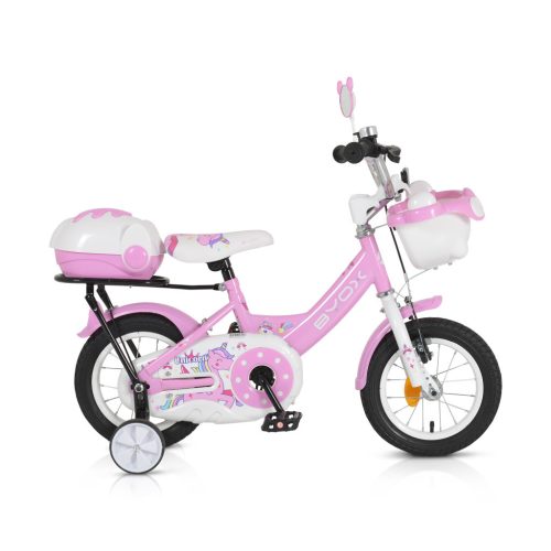 BYOX Bicikli byox gyerek kerékpár 12es méret lány pink 1202 unikornis