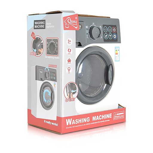 MONI Műanyagjáték mosógép tegole fehér/szürke