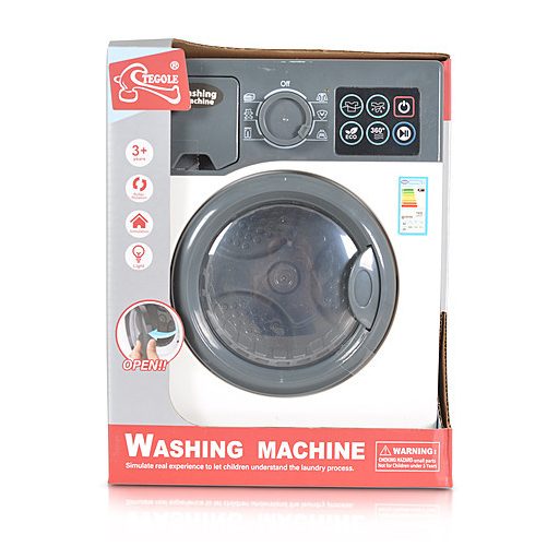 MONI Műanyagjáték mosógép tegole fehér/szürke