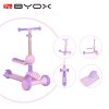 MONI Evo scooter, roller ráülős, átalakítható 2in1 pink