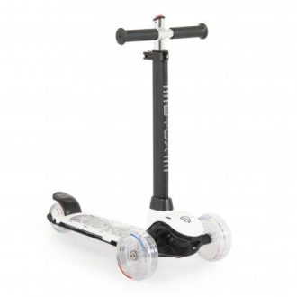   BYOX Isporter roller kamaszoknak villogó ledekkel, 50 kgig fehér/fekete