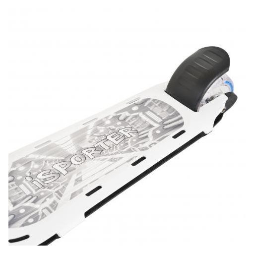 BYOX Isporter roller kamaszoknak villogó ledekkel, 50 kgig fehér/fekete