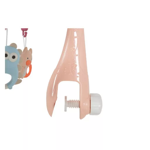 Penguin bed bell zenélő forgó játék kiságyra fehér zajjal pink