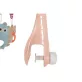   Penguin bed bell zenélő forgó játék kiságyra fehér zajjal pink