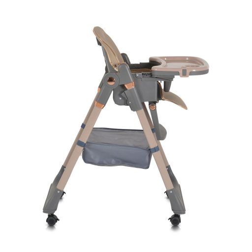 MONI Lindo multifunkciós etetőszék kiegészítőkkel (előke, kanál, villa) bézs