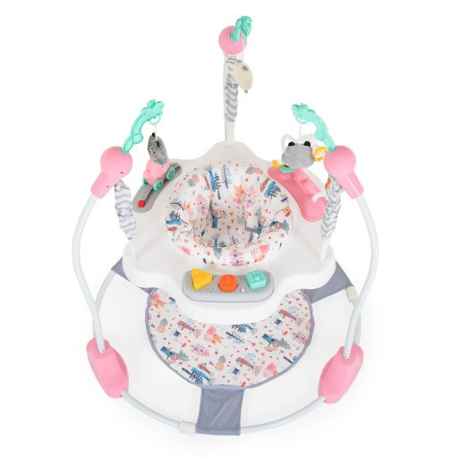 MONI Magic fun baba ugráló pasztel játékkal pink