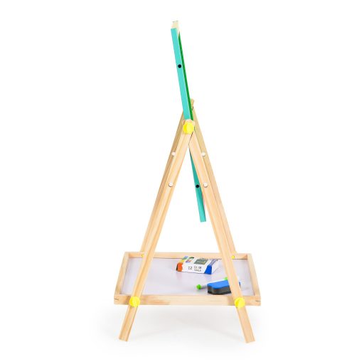 MONI Fajáték moni fatábla 2 oldalas, fehér és fekete tábla rajzoláshoz