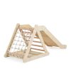 MONI Pikler 3in1 fa mászóka és csúszda montessori 155*57cm natur