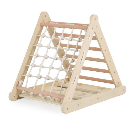 MONI Pikler 3in1 fa mászóka és csúszda montessori 155*57cm natur