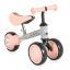 BYOX Wee mini futóbicikli 3 kerekű járgány, elöl 2 kerék, világító hátsó kerékkel pink/rózsa